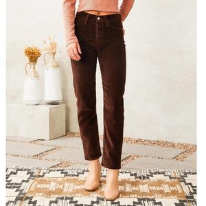 Levi's Brown Straight Leg Corduroy Pants